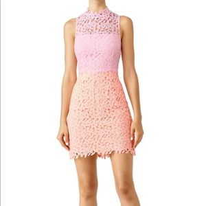 Slate & Willow pink lace color lock dress